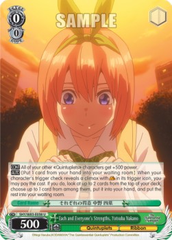 Each and Everyone's Strengths, Yotsuba Nakano - The Quintessential Quintuplets (Uncommon) [5HY/W83-038]