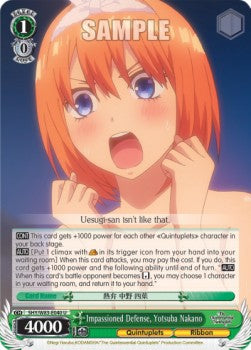 Impassioned Defense, Yotsuba Nakano - The Quintessential Quintuplets (Uncommon) [5HY/W83-040]