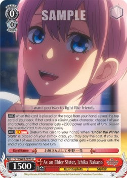 As an Elder Sister, Ichika Nakano - The Quintessential Quintuplets (Uncommon) [5HY/W83-079]