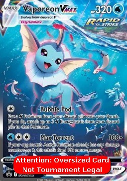 Vaporeon VMAX⁣ - SWSH Black Star Promos⁣ (Oversized)⁣ [182]