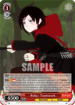 Ruby: Teamwork (V.1 - Trial Deck) - RWBY (Trial Deck) [RWBY/WX03-T07]