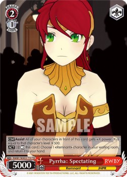 Pyrrha: Spectating - RWBY (Trial Deck) [RWBY/WX03-T10]