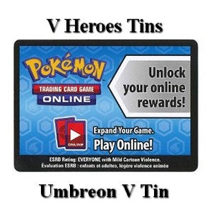 Online Code Card (V Heroes Tins: Umbreon V Tin)⁣ - Pokémon Products⁣ (Online Code Card)