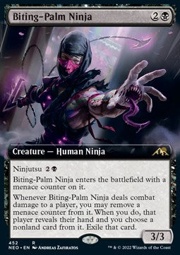 Biting-Palm Ninja (V.2) - Kamigawa: Neon Dynasty: Extras (Rare) [XNEO-452]
