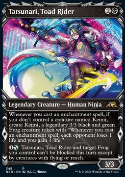 Tatsunari, Toad Rider (V.1) - Kamigawa: Neon Dynasty: Extras (Rare) [XNEO-345]