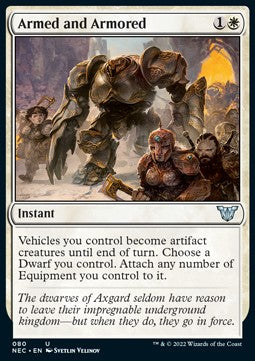 Armed and Armored⁣ - Commander: Kamigawa: Neon Dynasty⁣ (Uncommon)⁣ [80]