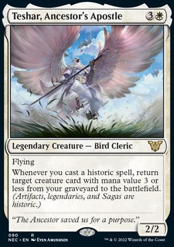 Teshar, Ancestor's Apostle - Commander: Kamigawa: Neon Dynasty (Rare) [NEC-90]
