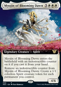 Myojin of Blooming Dawn (V.2) - Commander: Kamigawa: Neon Dynasty (Rare) [NEC-42]