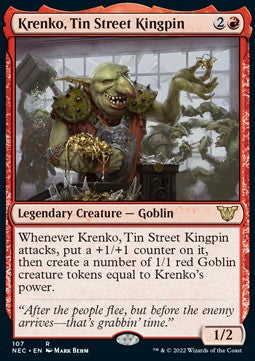 Krenko, Tin Street Kingpin⁣ - Commander: Kamigawa: Neon Dynasty⁣ (Rare)⁣ [107]