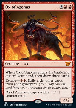 Ox of Agonas⁣ - Commander: Kamigawa: Neon Dynasty⁣ (Mythic)⁣ [108]