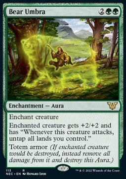 Bear Umbra⁣ - Commander: Kamigawa: Neon Dynasty⁣ (Rare)⁣ [113]