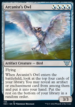 Arcanist's Owl⁣ - Commander: Kamigawa: Neon Dynasty⁣ (Uncommon)⁣ [135]