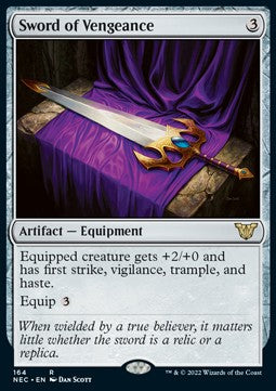 Sword of Vengeance⁣ - Commander: Kamigawa: Neon Dynasty⁣ (Rare)⁣ [164]