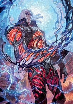 Art Series: Tezzeret, Betrayer of Flesh (V.1) - Kamigawa: Neon Dynasty: Extras (Tip Card) [XNEO-A54]
