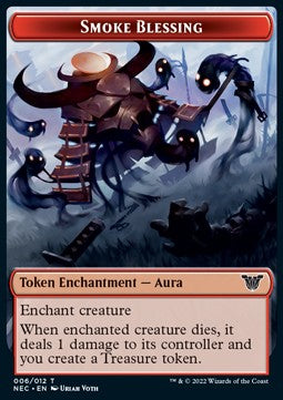 Smoke Blessing Token // Treasure Token⁣ - Commander: Kamigawa: Neon Dynasty⁣ (Token)⁣ [T 6/17]