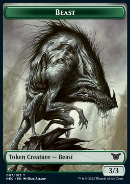 Beast Token (G 3/3) // Treasure Token⁣ - Commander: Kamigawa: Neon Dynasty⁣ (Token)⁣ [T 7/17]