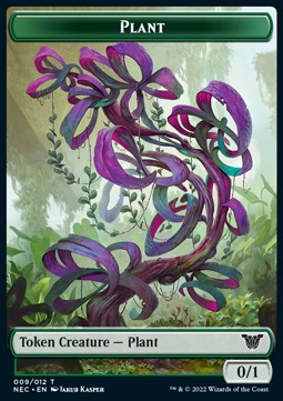Plant Token (G 0/1) // Treasure Token⁣ - Commander: Kamigawa: Neon Dynasty⁣ (Token)⁣ [T 9/17]