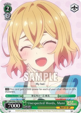 Unexpected Words, Mami (V.1 - Trial Deck) - Rent-A-Girlfriend (Trial Deck) [KNK/W86-T08]