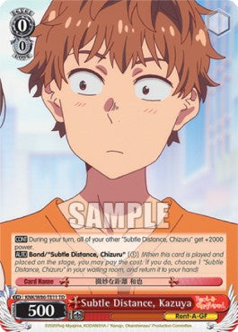 Subtle Distance, Kazuya - Rent-A-Girlfriend (Trial Deck) [KNK/W86-T11]