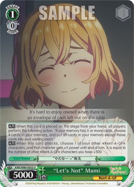 "Let's Not" Mami - Rent-A-Girlfriend (Uncommon) [KNK/W86-032]