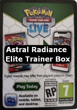Live Code Card (Elite Trainer Box)