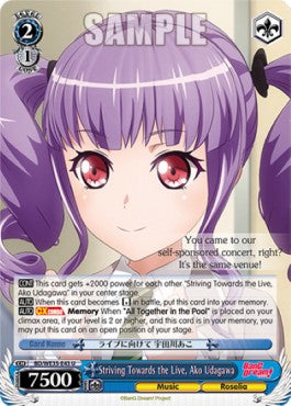 Striving Towards the Live, Ako Udagawa - Poppin’Party×Roselia (Uncommon) [BD/WE35-043]