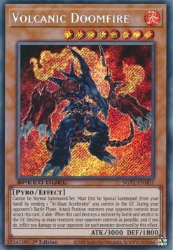 Volcanic Doomfire (V.2 - Secret Rare) - Speed Duel GX: Duel Academy Box (Secret Rare) [SGX1-H01]