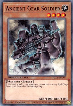 Ancient Gear Soldier⁣ - Speed Duel GX: Duel Academy Box⁣ (Common)⁣ [D07]