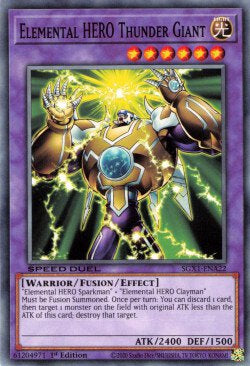 Elemental HERO Thunder Giant⁣ - Speed Duel GX: Duel Academy Box⁣ (Common)⁣ [A22]