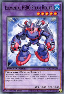 Elemental HERO Steam Healer⁣ - Speed Duel GX: Duel Academy Box⁣ (Common)⁣ [A24]