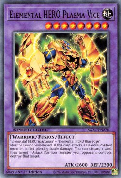 Elemental HERO Plasma Vice⁣ - Speed Duel GX: Duel Academy Box⁣ (Common)⁣ [A26]