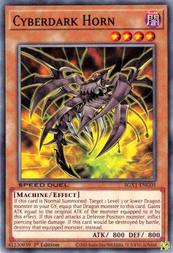 Cyberdark Horn⁣ - Speed Duel GX: Duel Academy Box⁣ (Common)⁣ [G05]