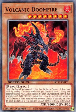Volcanic Doomfire (V.1 - Common)⁣ - Speed Duel GX: Duel Academy Box⁣ (Common)⁣ [H01]