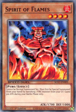 Spirit of Flames⁣ - Speed Duel GX: Duel Academy Box⁣ (Common)⁣ [H05]