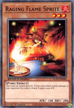Raging Flame Sprite⁣ - Speed Duel GX: Duel Academy Box⁣ (Common)⁣ [H06]