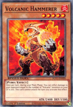 Volcanic Hammerer⁣ - Speed Duel GX: Duel Academy Box⁣ (Common)⁣ [H09]