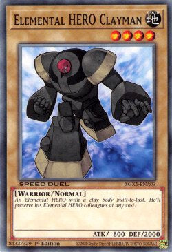 Elemental HERO Clayman⁣ - Speed Duel GX: Duel Academy Box⁣ (Common)⁣ [A03]
