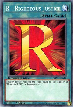 R - Righteous Justice⁣ - Speed Duel GX: Duel Academy Box⁣ (Common)⁣ [A17]