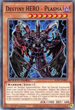 Destiny HERO - Plasma (V.1 - Common)⁣ - Speed Duel GX: Duel Academy Box⁣ (Common)⁣ [B01]