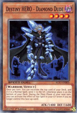 Destiny HERO - Diamond Dude⁣ - Speed Duel GX: Duel Academy Box⁣ (Common)⁣ [B03]