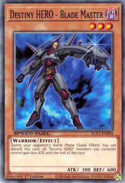 Destiny HERO - Blade Master⁣ - Speed Duel GX: Duel Academy Box⁣ (Common)⁣ [B04]