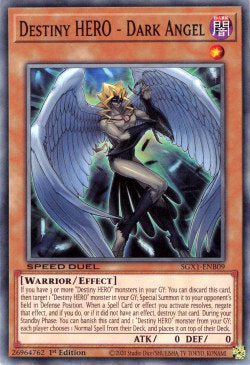 Destiny HERO - Dark Angel⁣ - Speed Duel GX: Duel Academy Box⁣ (Common)⁣ [B09]