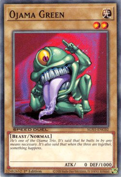 Ojama Green - Speed Duel GX: Duel Academy Box (Common) [SGX1-C02]