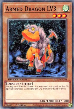 Armed Dragon LV3⁣ - Speed Duel GX: Duel Academy Box⁣ (Common)⁣ [C06]