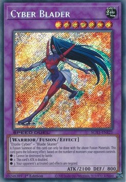 Cyber Blader (V.2 - Secret Rare)⁣ - Speed Duel GX: Duel Academy Box⁣ (Secret Rare)⁣ [E21]