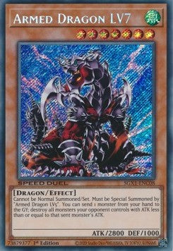 Armed Dragon LV7 (V.2 - Secret Rare) - Speed Duel GX: Duel Academy Box (Secret Rare) [SGX1-C08]