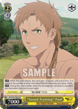 "Sword Training" Paul - Mushoku Tensei: Jobless Reincarnation (Trial Deck) [MTI/S83-T09]