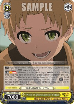 "Words of Encouragement" Rudeus⁣ - Mushoku Tensei: Jobless Reincarnation⁣ (Rare)⁣ [006]