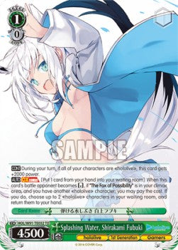 Splashing Water, Shirakami Fubuki (V.1 - Trial Deck) - Hololive production (Trial Deck) [HOL/W91-T32]