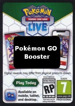Live Code Card (Booster)⁣ - Pokémon GO⁣ (Online Code Card)